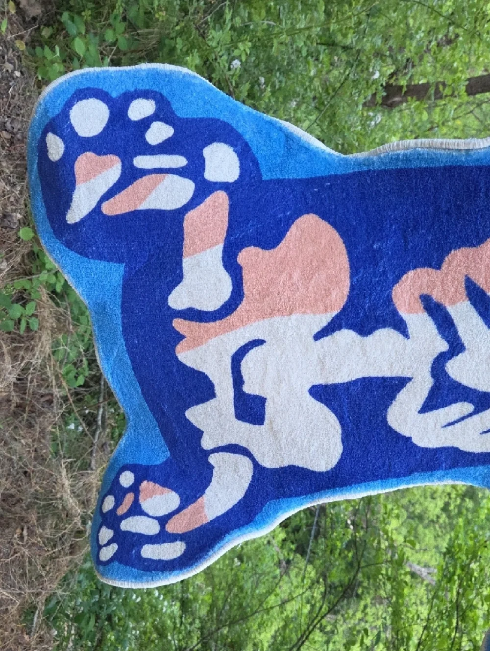 STITCH Disney Inspired Blue Skeleton Plush Wall Hanging Rug